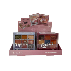 PALETA DE SOMBRAS LOVER DAYLIGHT FENZZA CX 12 PÇS
