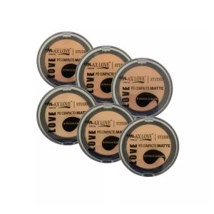 6 UNDS PO COMPACTO MATTE A PROVA D' AGUA 200-205 MAX LOVE