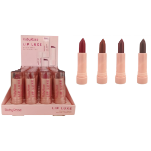 BATOM SATIM LIP LUXE RUBY ROSE CX 24 PÇS