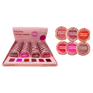 BLUSH CREMOSO CREAMY CHEEKS RUBY ROSE CX 36 PÇS
