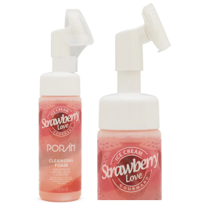 SABONETE ESPUMA FACIAL E CORPORAL STRAWBERRY LOVE PORAN