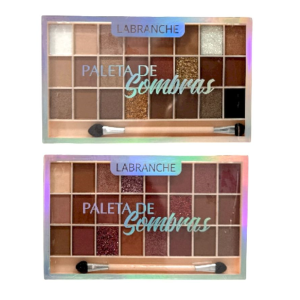 2 UNDS PALETA DE SOMBRAS 24 CORES LABRANCHE