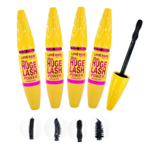 4 UNDS MASCARA PARA CILIOS HUGE LASH LOVE RAIN