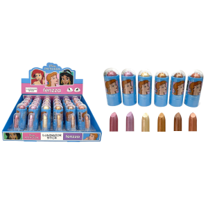 ILUMINADOR STICK PRINCESA FENZZA CX 24 PÇS