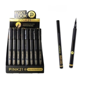 CANETA DELINEADORA FOXY LOOK PINK 21 CX 48 PÇS