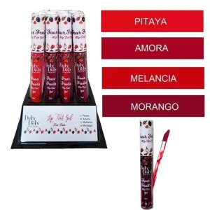 LIP TINT GEL FOUR FRUITS DELY DELY CX 24 PÇS