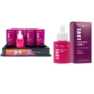 SÉRUM FACIAL 3 EM 1 MAX LOVE CX 24 PÇS