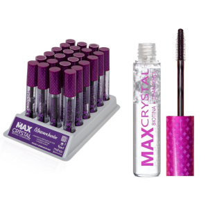 MASCARA INCOLOR PARA CILIOS MAX CRYSTAL MAHAV CX 24 PÇS