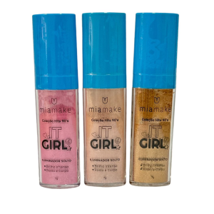 3 UNDS ILUMINADOR SOLTO IT GIRL MIA MAKE