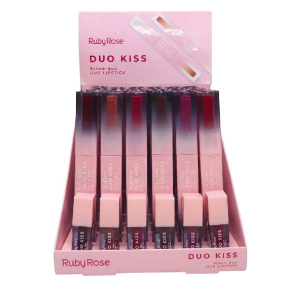 BATOM DUO KISS RUBY ROSE CX 36 PÇS